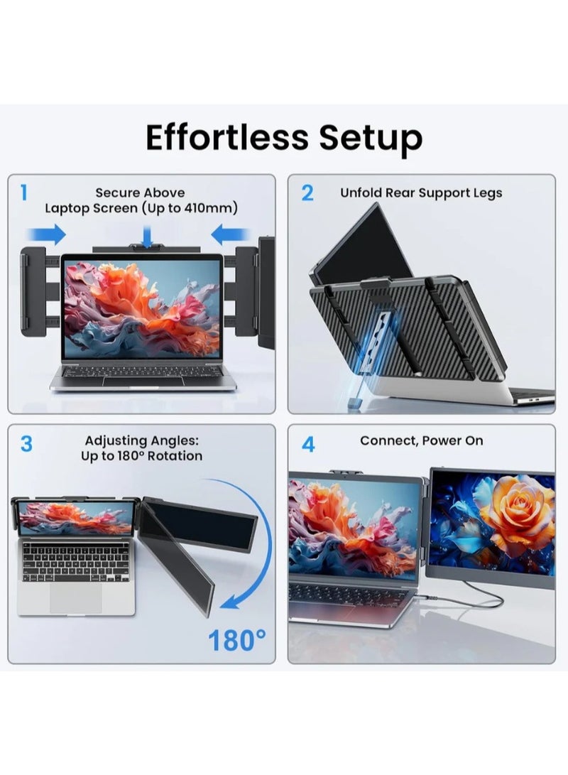 موسع شاشة مزدوج للحاسوب المحمول V2com 14 بوصة - S1 - Image 4